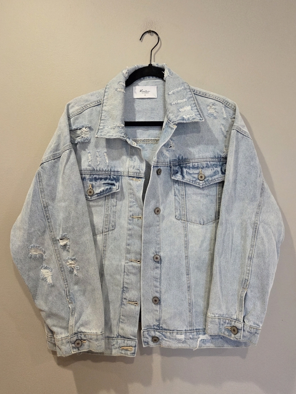 KANCAN Aaliyah Oversized Denim Jacket - Picture 3 of 6